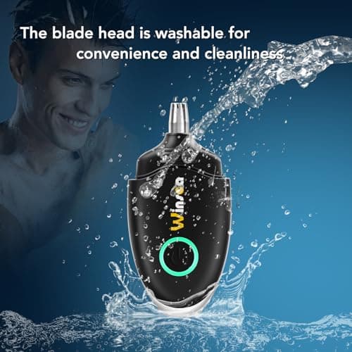 Winsea Nose and Ear Hair Trimmer for Men and Women - Travel Trimmer, High Precision Nose Shaver, USB Rechargeable, Waterproof, Safe and Silent Operation, Design — view 3