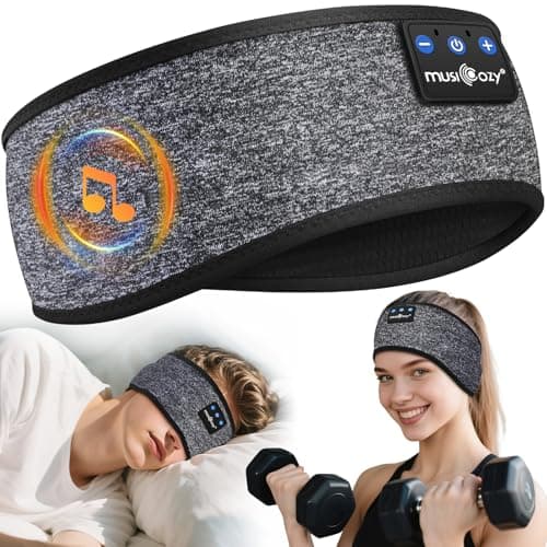 MUSICOZY Sleep Headphones Cooling Headband Headphones for Side Sleeper