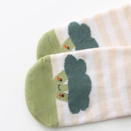 FedMois 5 Pairs Baby Kids Anti-slip Socks Cotton non skid Ankle Socks Animals, Fruit, 1-3 years — view 3