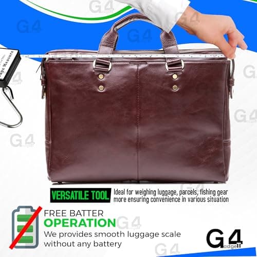 G4GADGET Portable Travel Luggage Scale 32KG | Handheld Analog Suitcase Weighing Scale with Hook | Compact, Accurate & Lightweight for Baggage Weight Check — view 6