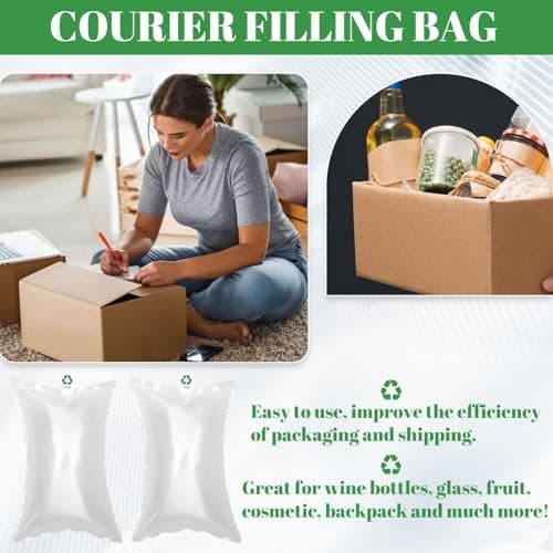 Clear Inflatable Air Cushion Bags 10×15cm, 100 Pack Void Fill Packaging Filler, Shockproof Air Bags for Packing Materials, Protective Plastic Bags for Shipping Boxes and Fragile Items — view 5