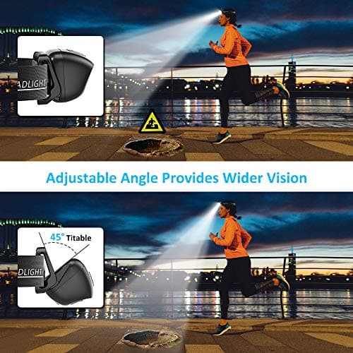 Babacom Head Torch, Rechargeable Super Bright LED Headlamp, Motion Sensor — view 3
