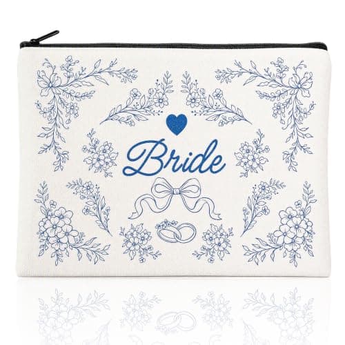 Bride Makeup Bag, Bride Gifts, Large Capacity Cosmetic Bag