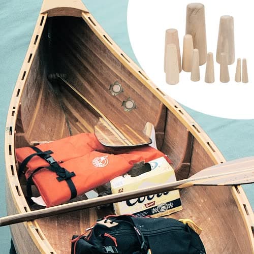 Tissting Set of 10 Marine Tapered Conical Thru-Hull Emergency Soft Wood Plugs Kit,Drain Stopper,Suitable for Boat Yacht — view 5