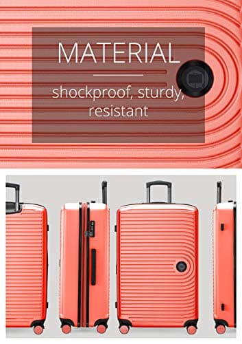 Hauptstadtkoffer Mitte - Large Hard-Shell Suitcase, TSA, 4 Wheels, Check-in Luggage with 8 cm Volume Expansion, 77cm, 130 liters, Coral — view 5