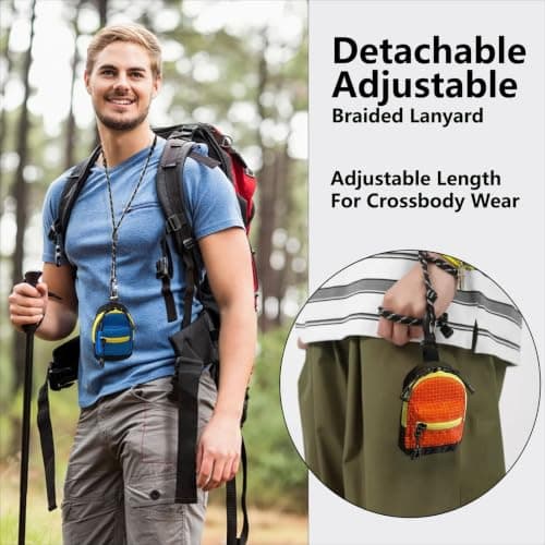 Mini Backpack Keychain Bag Outdoor Shoulder Earphone Pouch Portable Wallet — view 6