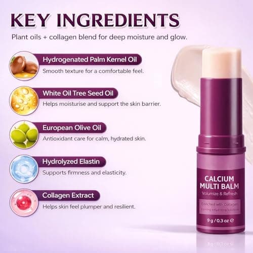 Calcium Multi Balm Stick, Collagen Face Moisturiser for Eye and Neck — view 4