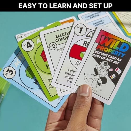 Monopoly Deal Card Game & Travel Case + 4 Scorecards | Card Games for Adults, Travel Games for Kids, Board Games – Hasbro Card Games for Families — view 3