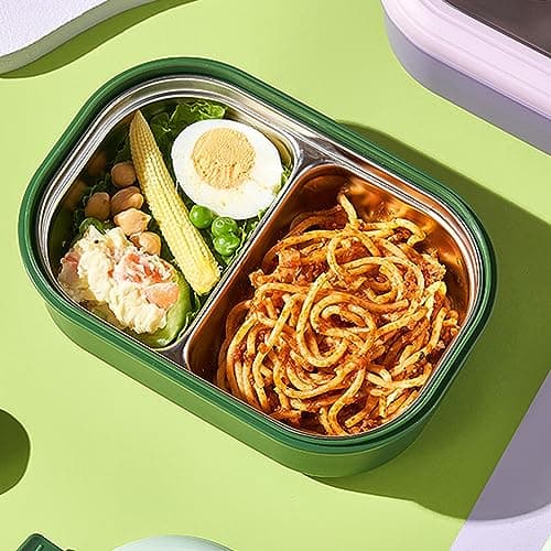 Eminchu Stainless Steel Divided Lunch Box for Boys and Girls — view 2