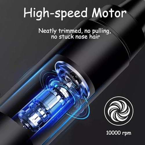 Xynovate Nose Hair Trimmer for Men and Women, Rechargeable USB Nose Trimmer, Dual Edge Blades, Easy to Clean, LED Light, Travel Size — view 5