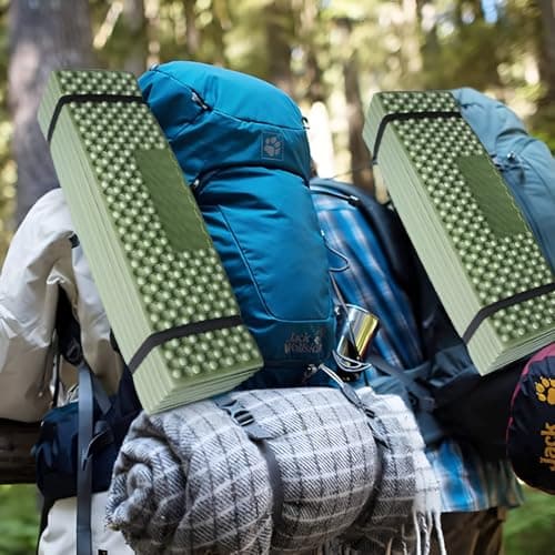 NTEK Foldable Camping Sleeping Mat – Lightweight Closed-Cell Foam Mattress – Compact Outdoor Sleeping Pad for Hiking, Backpacking, Fishing, Picnic & Tent Camping (GREEN) — view 5