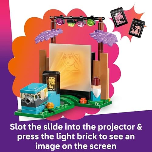 LEGO Friends Friendship Movie Night Toy for 6+ Year Old Girls - incl. 2 Mini Dolls, a Screen and a Light Brick Projector - Creative Building Set - 42642 — view 3