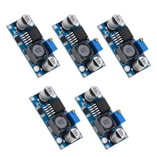 5Pcs LM2596 DC-DC Buck Converter Voltage Regulator, High Efficiency Step Down Power Supply Module 3.0V-40V Input to 1.25V-35V Output, 3A Max Current for DIY Electronic Projects