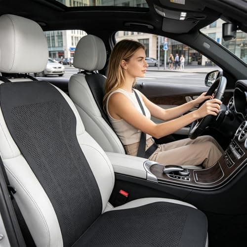 Breathable Breathable Comfort Leather Car Seat Cooler Cushion — view 3