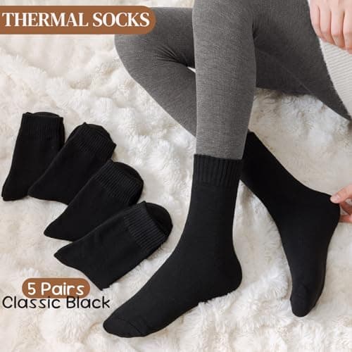 Hocerlu Thick Women's Thermal Socks - 5 Pairs Ladies Warm Winter Socks — view 2
