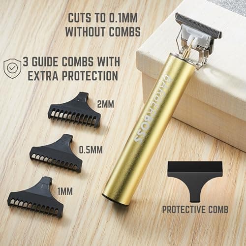 Barberboss Men's Beard Trimmer, Men's Cordless Hair Clippers, Haircut Clippers Men, Precision Hair Trimmer Men, Detail Trimmer, QR-2070 — view 5
