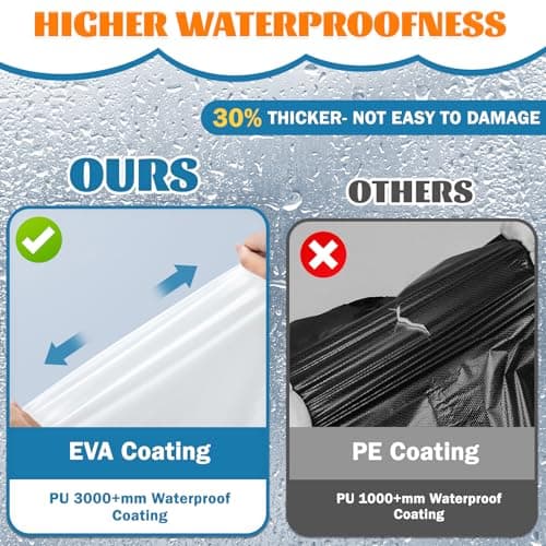 WOHSEROM 2 Pack Rain Ponchos for Kids Reusable,Thickened EVA Travel Raincoat Jacket with Hoods and Sleeves,Lightweight White Capes Ponchos for Boys and Girls Spring Outing Outdoor Travel — view 4