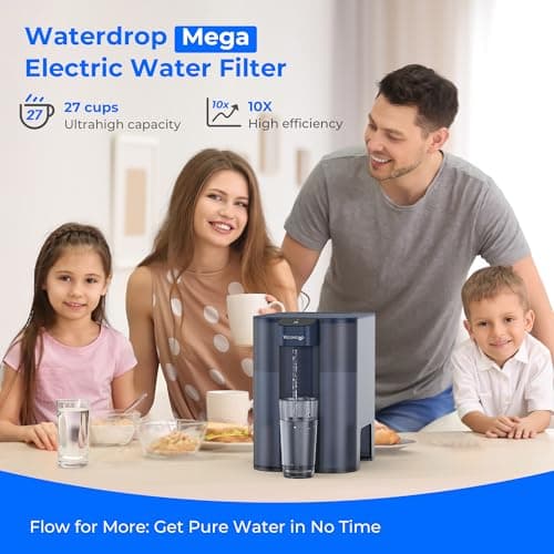 Waterdrop ED04B Mega Instant Electric Water Filter Jug, 6L Large Capacity — view 2