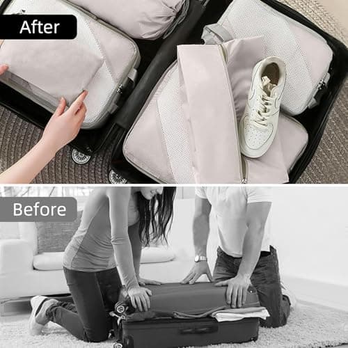 SYEXDZON Compression Packing Cubes, 8pcs Travel Organisers — view 4