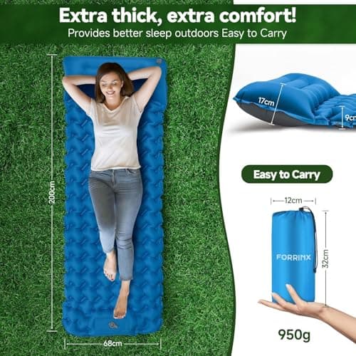 Sleeping Pad Ultralight Inflatable Camping Mat Self Inflating 200x68cm — view 3
