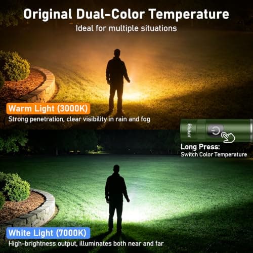 Blukar 2026 Gen 2 Small Torch Rechargeable,EDC Mini Flashlight with 2 Color — view 4