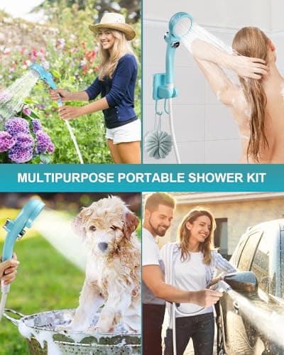 AUTOPkio Portable Camping Shower, Upgraded Outdoor Shower with 4500mAh — view 6