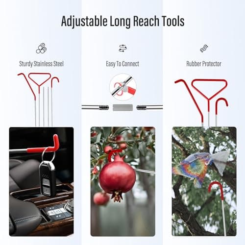 24Pcs Professional Car Tool Kit, Car Breakdown Emergency Kit Essential Automotive Tool Kit with Long Reach Grabber,Non-Marring Air Wedge Bag Pump,Portable Storage Bag, Trim Removal Tools for Car Truck — view 6