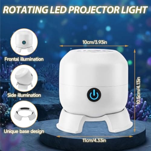 Dynamic Rotating Ocean Projector Light, Night Light Projector 360° Rotating — view 2