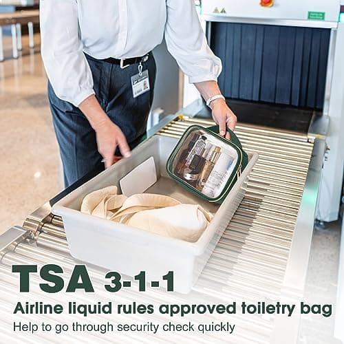 Clear Toiletry Bag - 2 Pack TSA Approved Clear Makeup Bags for Travel — view 2