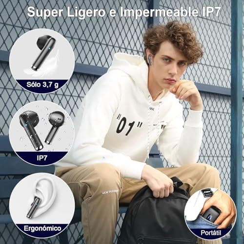 Wireless Earbuds, NEW Mini Bluetooth 5.4 Headphones In Ear with Deep Bass — view 5