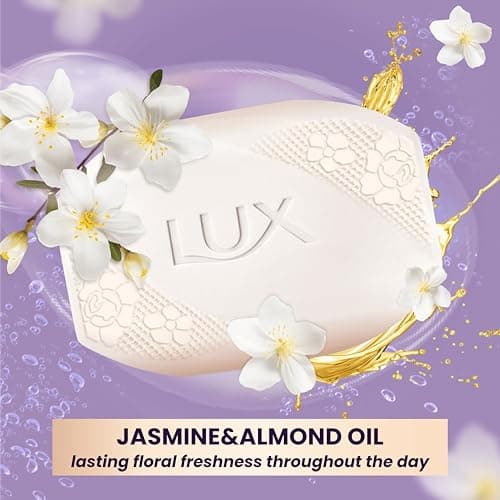 Lux Velvet Touch Soap Bar with Jasmine and Almond Oil, 80 g, 12-Pack — view 3