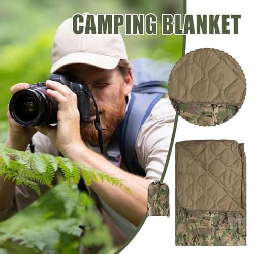 Down Camping Blanket,Packable Large Outdoor Travel Blanket Backpacking Quilt, Lightweight Warm Quilt for Camping Stadium, Beach, Airplane — view 2