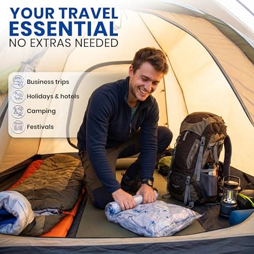myHodo Vacuum Compression Bags for Rolling (10 Pieces) - Reusable Storage Solution, Versatile Travel Bags for Suitcase & Backpack, Durable & Hygienic, Easy to Use, Suitable for Clothes & All Textiles — view 6