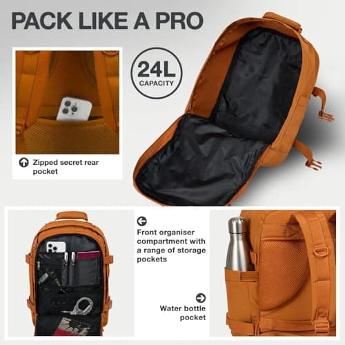 Cabin Max Ryanair Cabin Bags 40x30x20 Underseat Bag - Travel Backpack 24L — view 5