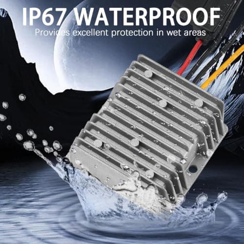 Step Down 12V Power Converter 20A | DC-DC 24V 36V 48V to 12V Voltage Converter Buck Regulator — view 5