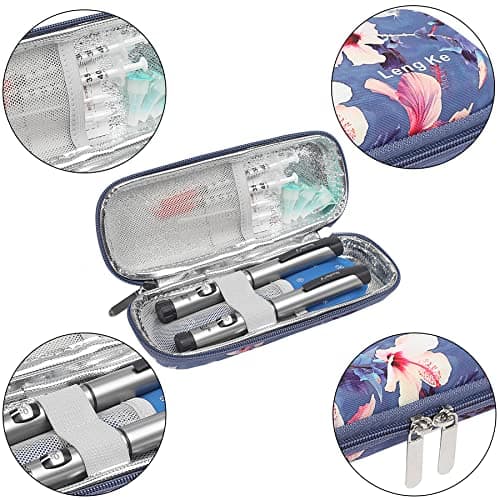 JAKAGO EVA Compact Insulin Cooler Travel Hard Case with 2 Ice Pack — view 4