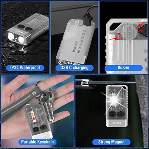 BORUIT V10 Small Torch Led Super Bright 1000 LM with 365nm UV Black Light — view 6