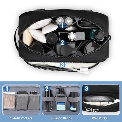 ETRONIK Tactical Toiletry Bag Men, Mens Travel Wash Bag with Molle System — view 2