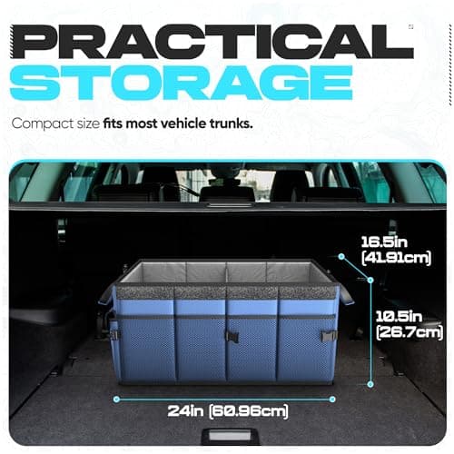 FORTEM Car Boot Organiser - Foldable Car Organiser & Storage for SUV Trucks — view 4
