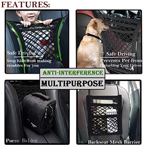 DYKESON Pet Barrier, Dog Car Organizer, Expandable Storage Pouch, Handbag Holder, Universal Fit for Cars, SUVs, Trucks – Drive More — view 2