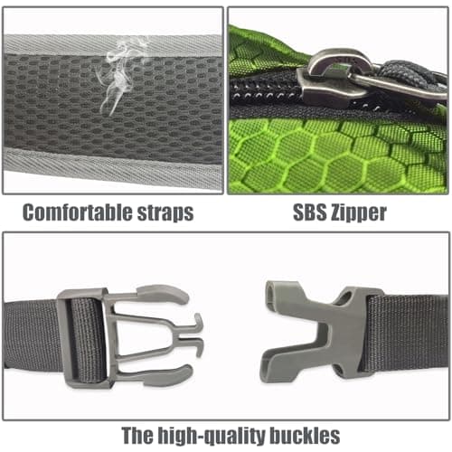 Bekahizar Sling Bag Backpack Cross Body Bag Chest Shoulder Rucksack Lightweight Multipurpose Day Packs for Men And Women Walking Cycling Hiking Camping Outdoor Sports (Olive green) — view 5