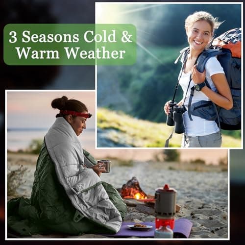 Macarrie 6 Pack Sleeping Bags for Adults Sleeping Bags Warm Envelope Sleeping Bags Lightweight Waterproof Sleeping Bags with Compression Sack for Outdoor Camping Backpacking Hiking (Dark Colors) — view 6