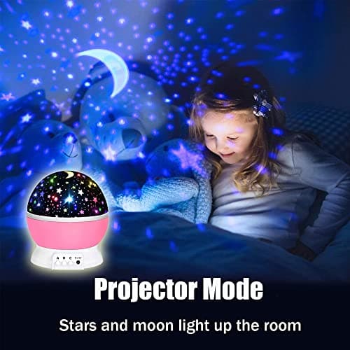 Girls Toys 3-10 Year Old,Night Light Projector for Kids Star Projector Sensory Lights 3-10 Year Old Girl Gifts Christmas Stocking Fillers Gifts Birthday Presents for 3-10 Year Old Kids — view 4