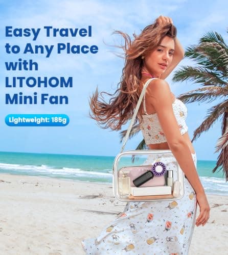 Handheld Portable Turbo Fan with Cooling Plate, Powerful 21000 RPM, 5000mAh Battery, Speed (1-120), Up to 22Hrs Cooling, 90°Foldable Rechargeable Mini Hand Held Fans for Travel/Outdoor/Home/Office — view 6