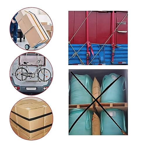 2PCS Cam Buckle Lashing Straps, 2CMX1M, 2CMX1.5M Metal Cam Buckle Tie Down Straps Fastening Straps Ratchet Tensioning Belts Roof Rack Straps for Luggage Motorcycle Bicycles Packing — view 5