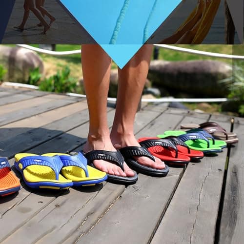 Men's Casual Flip Flops Flip Flops Massage Reflexology Fashion Casual Daily Look Perfect for Holiday Travel Wear Toe Separator Comfort Fit Corrective Sports Sandal Style Novelty Funny Fashion Style — view 5