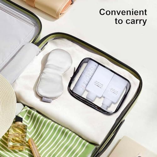 2 PCS Clear Toiletry Bag, TSA Approved Toiletry Bag, Clear Travel Toiletries Bag, Travel Toiletry Bag, for Women and Men(Black 17 * 12 * 6cm) — view 4