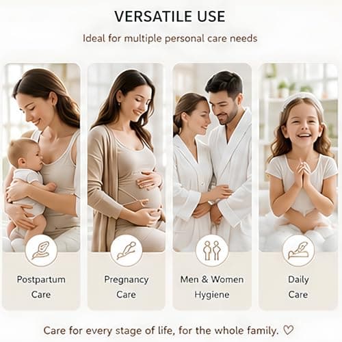 T2 Peri Bottle 500ml - Portable Postpartum Bidet for Women, Perineal Care & Pain Relief After Birth - Angled Nozzle, BPA-Free EVA, Travel Cap & Bag - Hospital Bag Maternity Essential (Rose Pink) — view 5