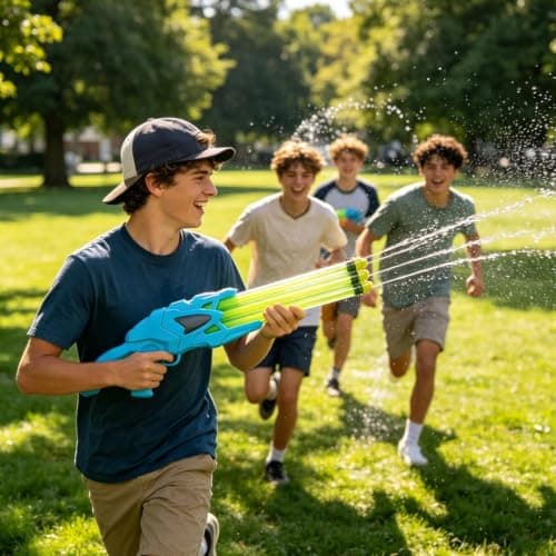 Water Sprayer for Children, Extendable Multi-Tube Outdoor Summer Toy — view 2