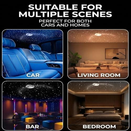 Multi-Theme Galaxy Projection Night Light, USB Plug Play Star Lamp — view 4